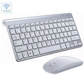 Mini Wireless Keyboard and Mouse Set Waterproof 2.4G for Mac Apple PC Computer