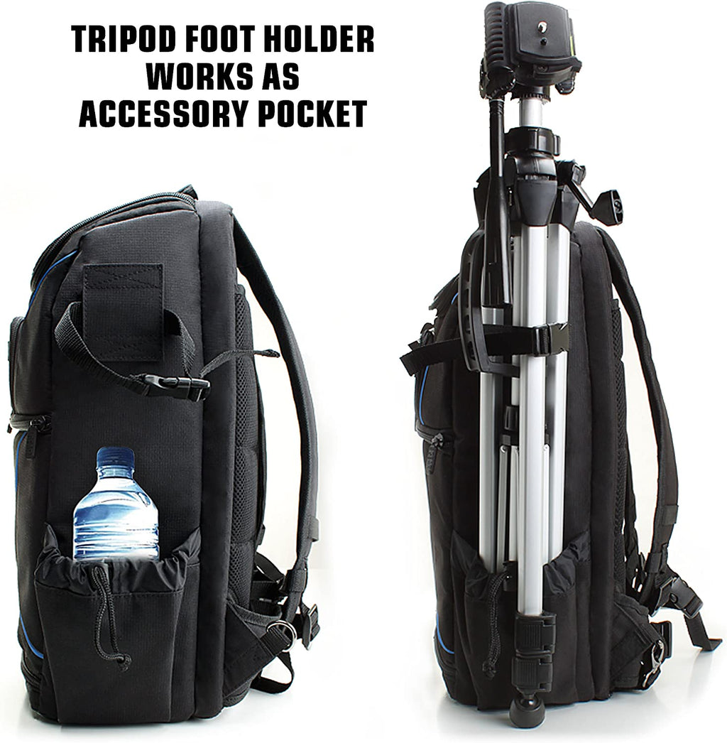 Camera Backpack for Photographers Dslr/Slr/Mirrorless Camera Bag with Laptop Slot, Rain Cover, Tripod Holder