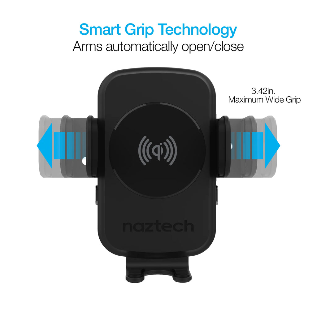 Naztech Smart Grip Wireless Charging Car Mount