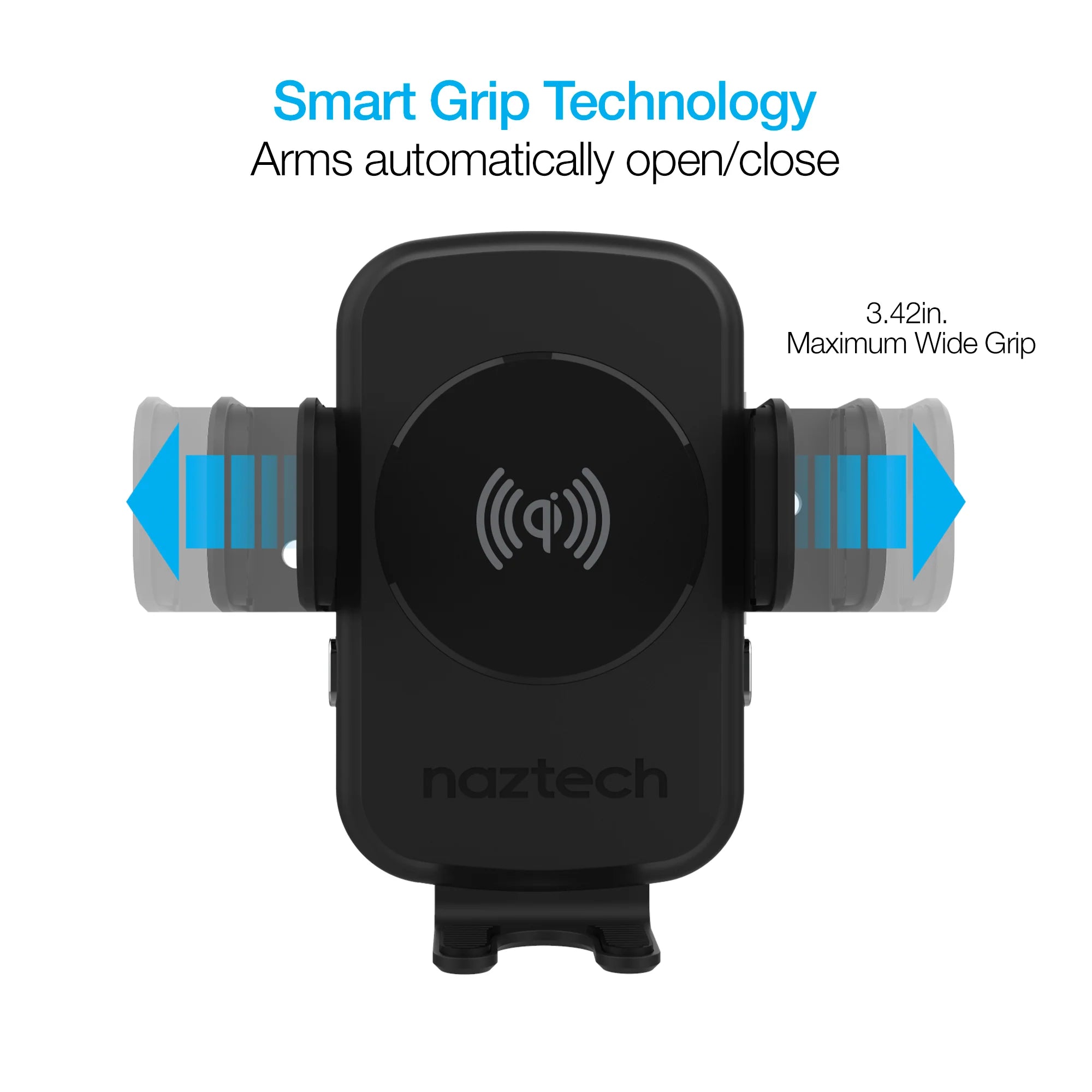 Naztech Smart Grip Wireless Charging Car Mount